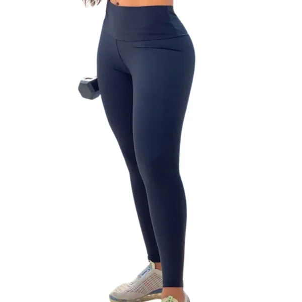 Solid-color sports leggings