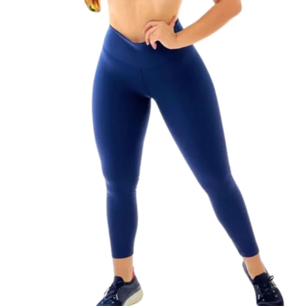 Solid-color sports leggings