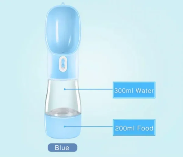 Portable Dog Travel Water Dispenser with Food Container